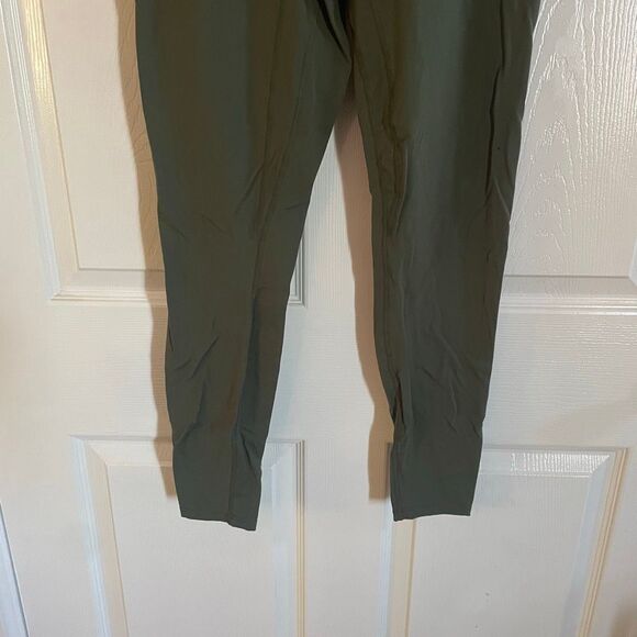 Poshdivah Medium Maternity Leggings Active Lounge Wear Olive Green - Picture 4 of 6